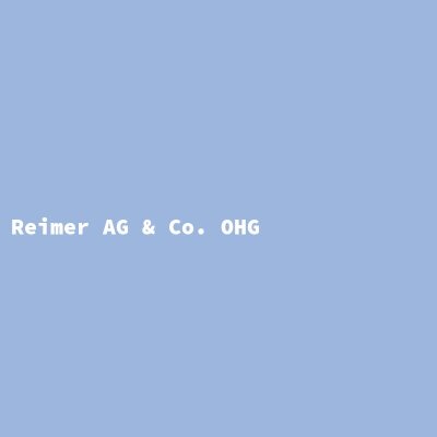 Hersteller: Reimer AG &amp; Co. OHG