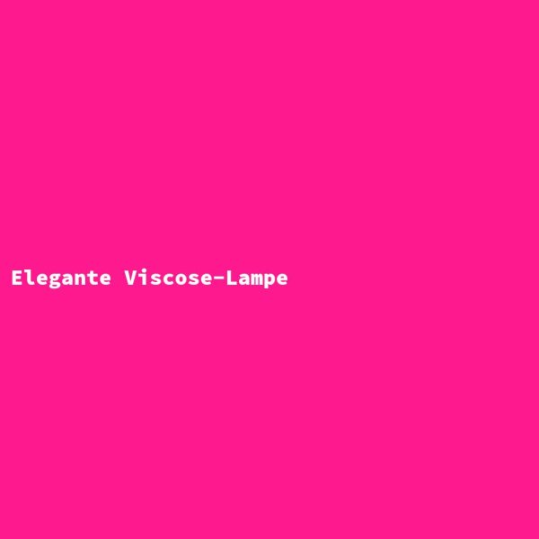Elegant Viscose Lamp