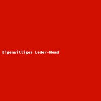 Eigenwilliges Leder-Hemd